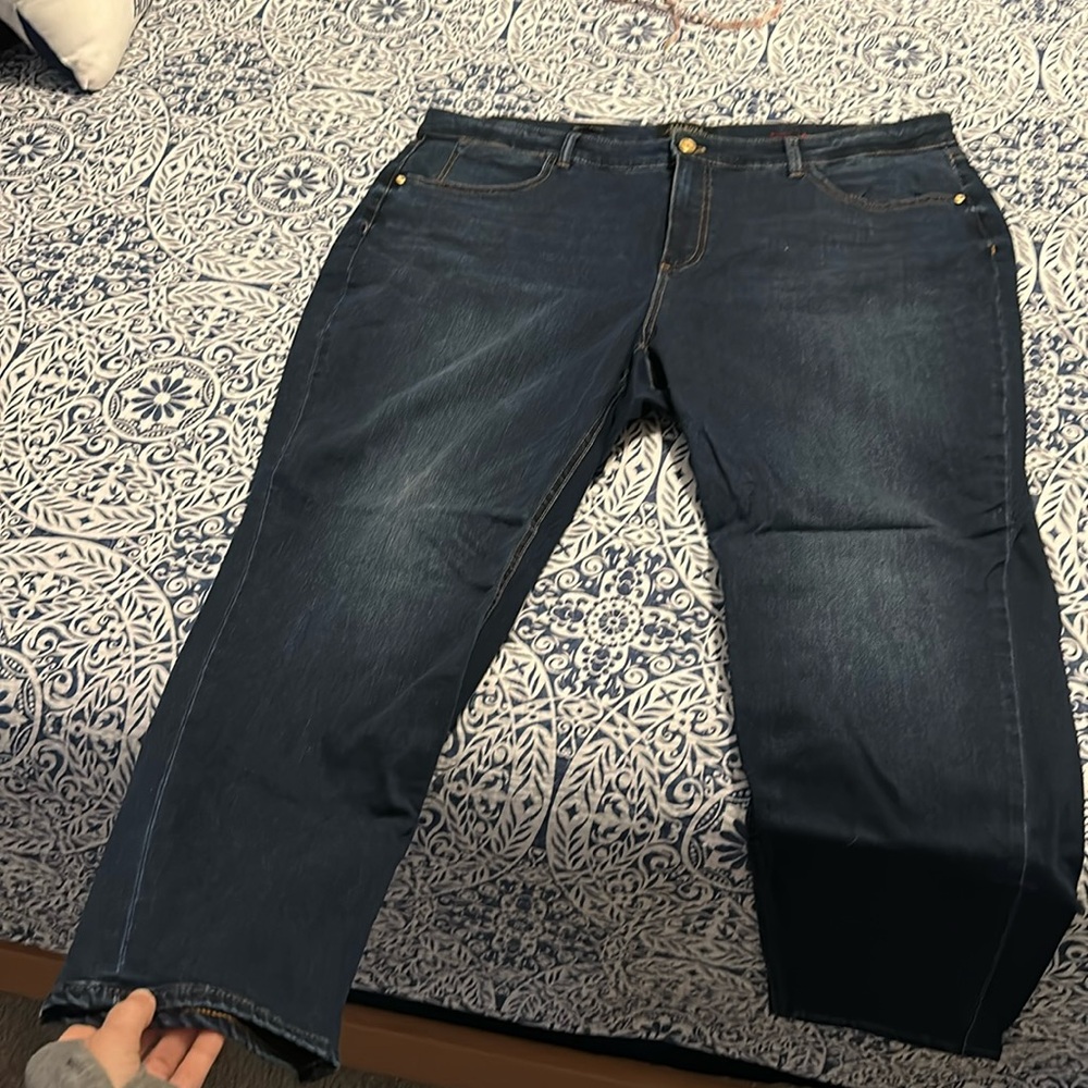 Talbots size 22W legging jeans, flawless five pocket women, 27 1/2 in inseam